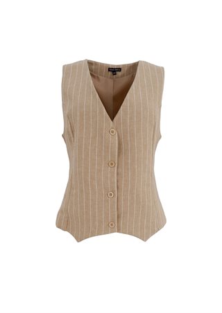 Black Colour - BCChicago Tailored Vest - Sand